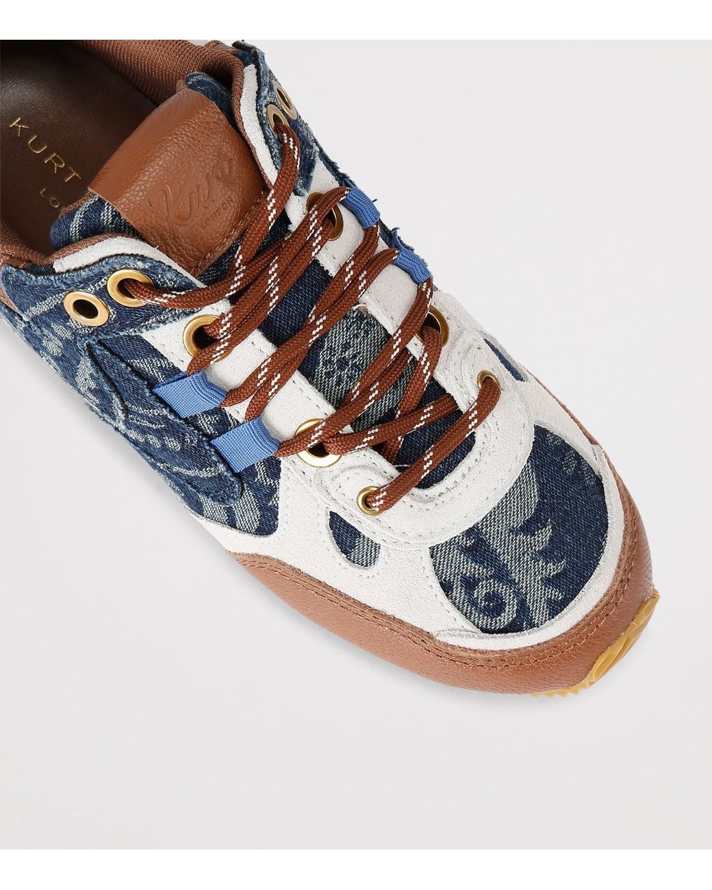 Kurt Geiger Blue Denim Slim Runner Sneakers