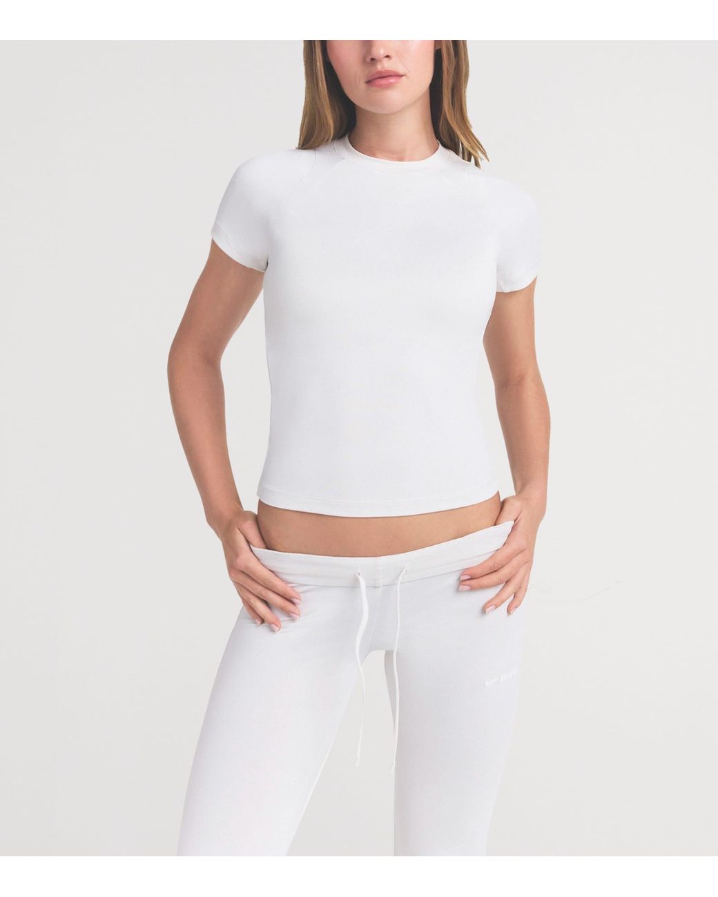 NikeSKIMS White Airy Baby T-Shirt