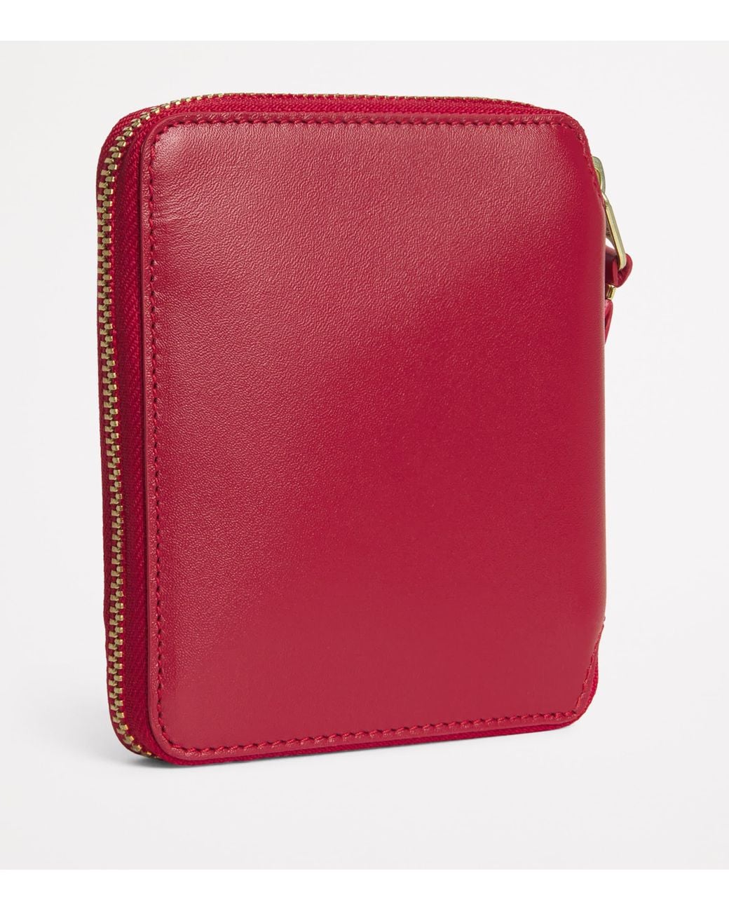 Comme des Garçons Red Leather Zipped Wallet for men
