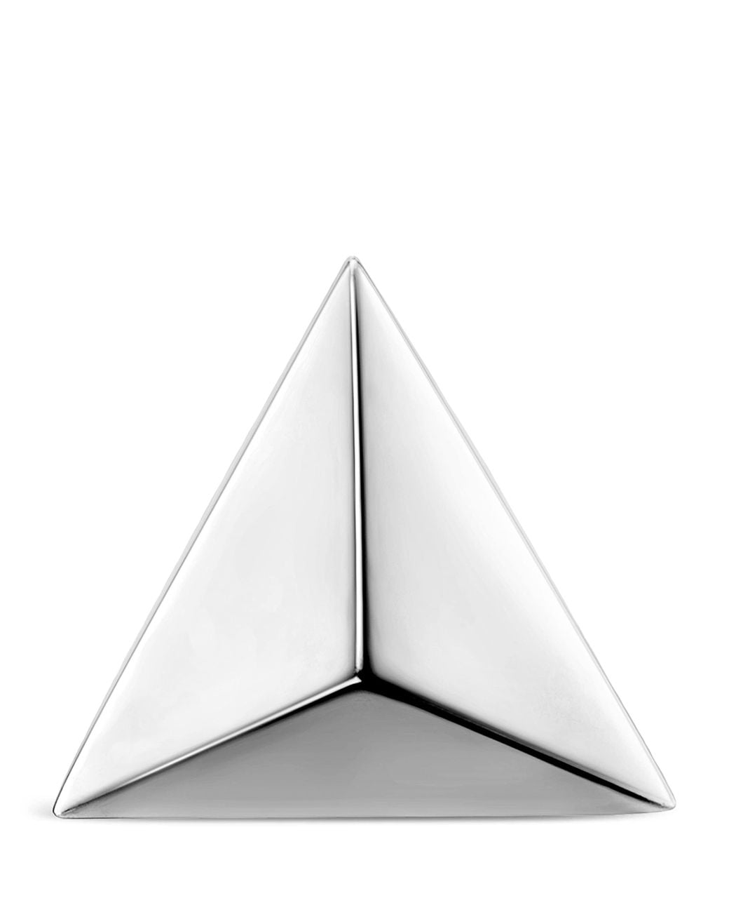 Maria Tash White Faceted Triangle Stud Earring