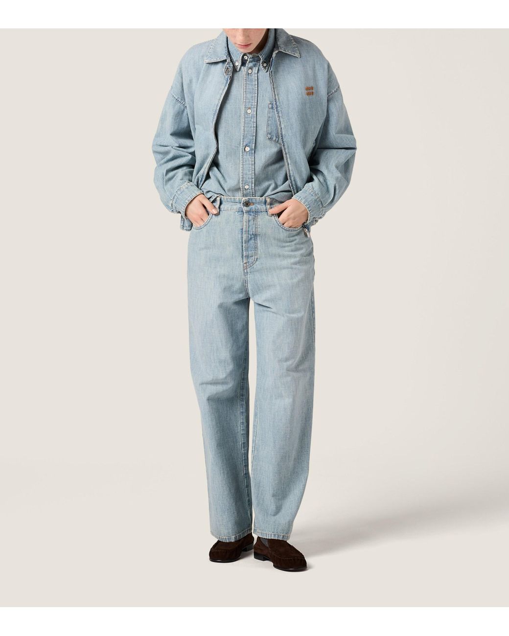 Miu Miu Blue Chambray Shirt