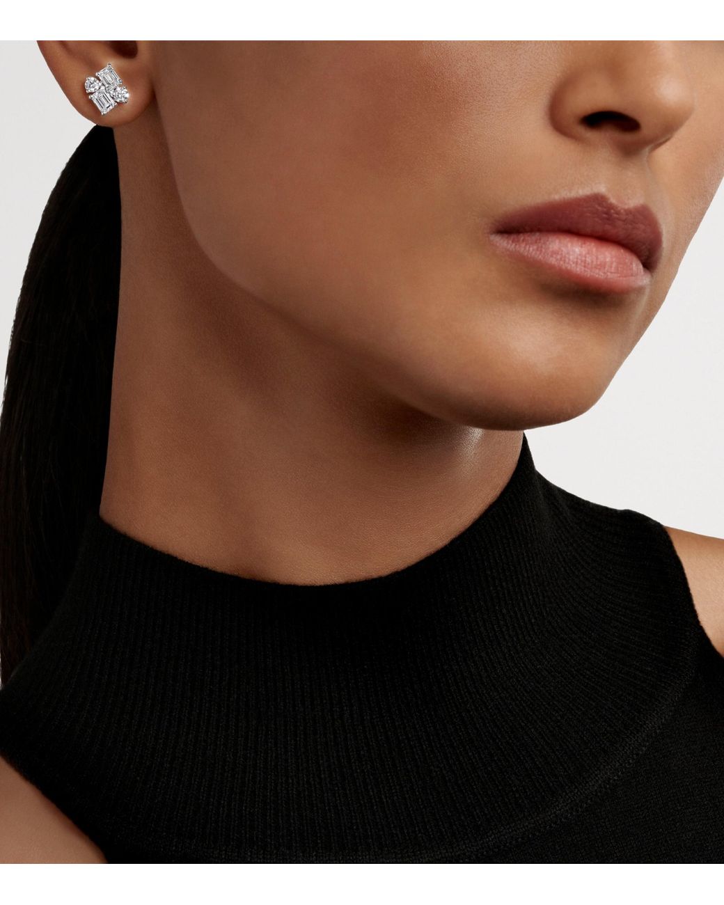 Graff Metallic And Diamond Classic Earrings