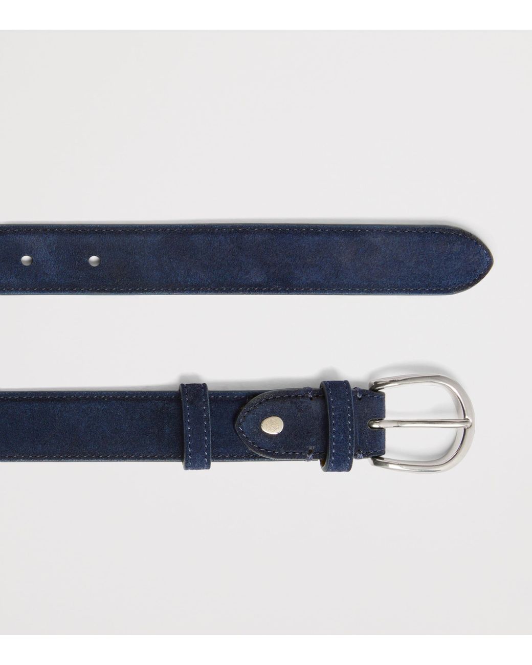 Dunhill Blue Suede Belt for men