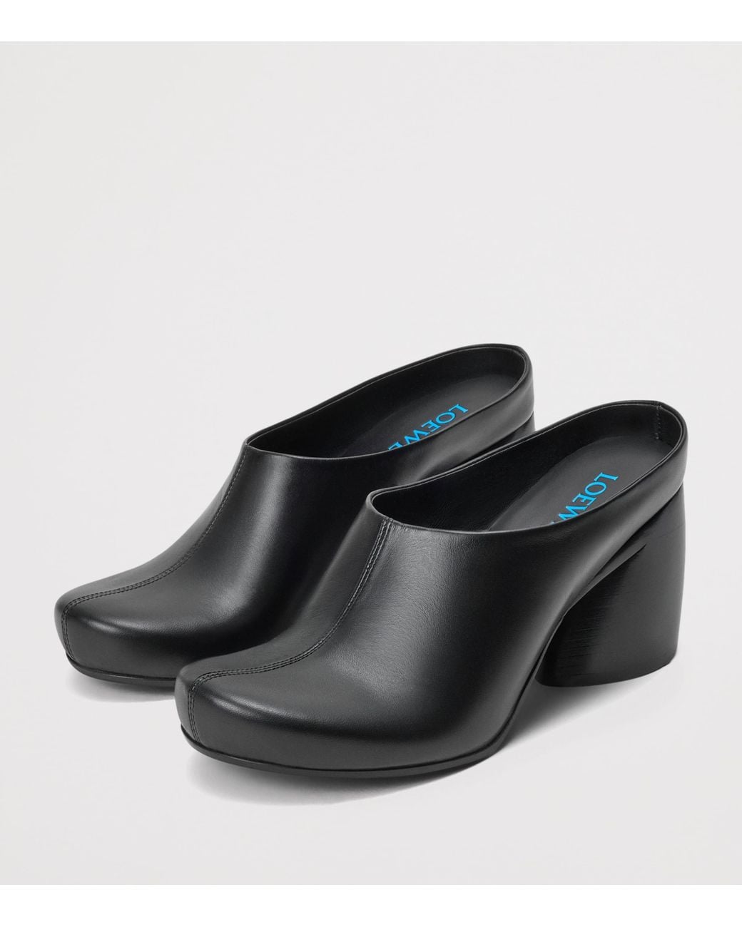 Loewe Black Lambskin Oval Mules 70