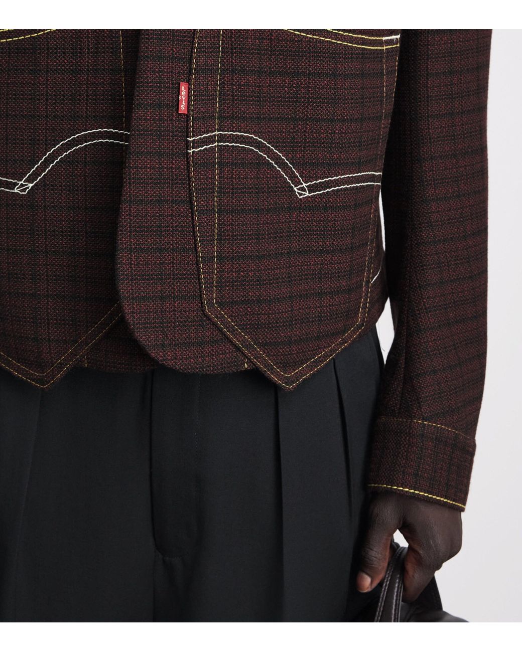 Junya Watanabe Brown X Levi's Wool-Blend Bomber Jacket for men