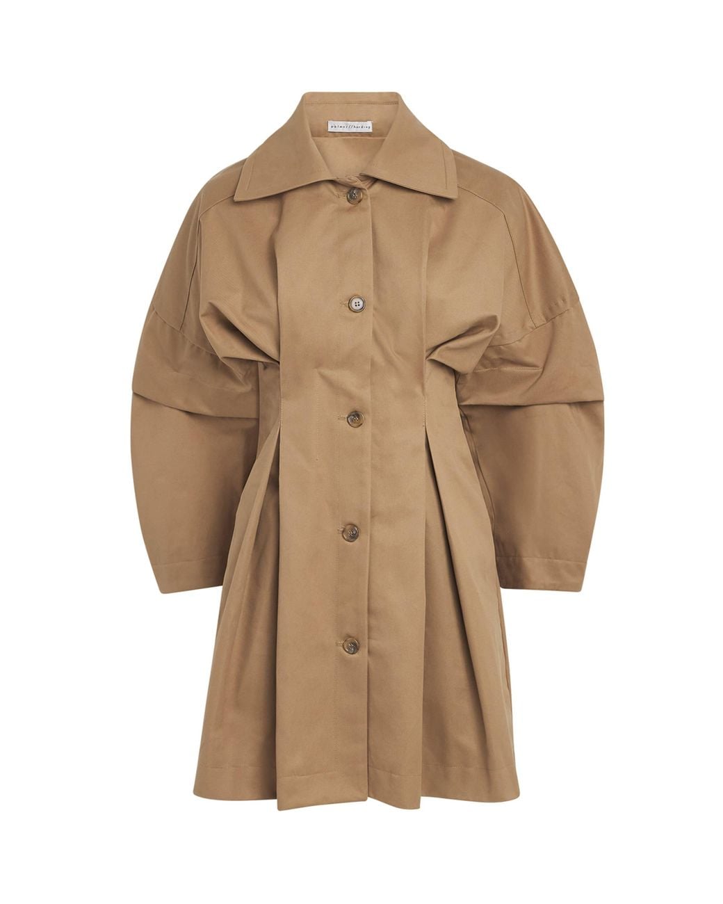 Palmer//Harding Natural Honesty Opens Short Trench Coat