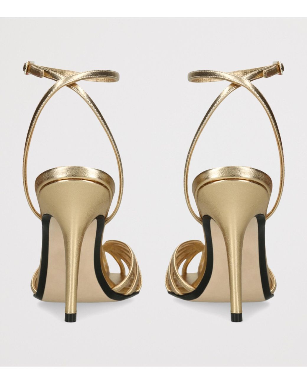 ALEVI Metallic Leather Blake Heeled Sandals 95