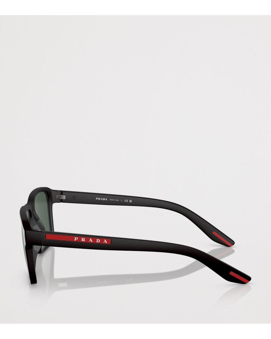 Prada Linea Rossa Green Rectangle Sunglasses for men