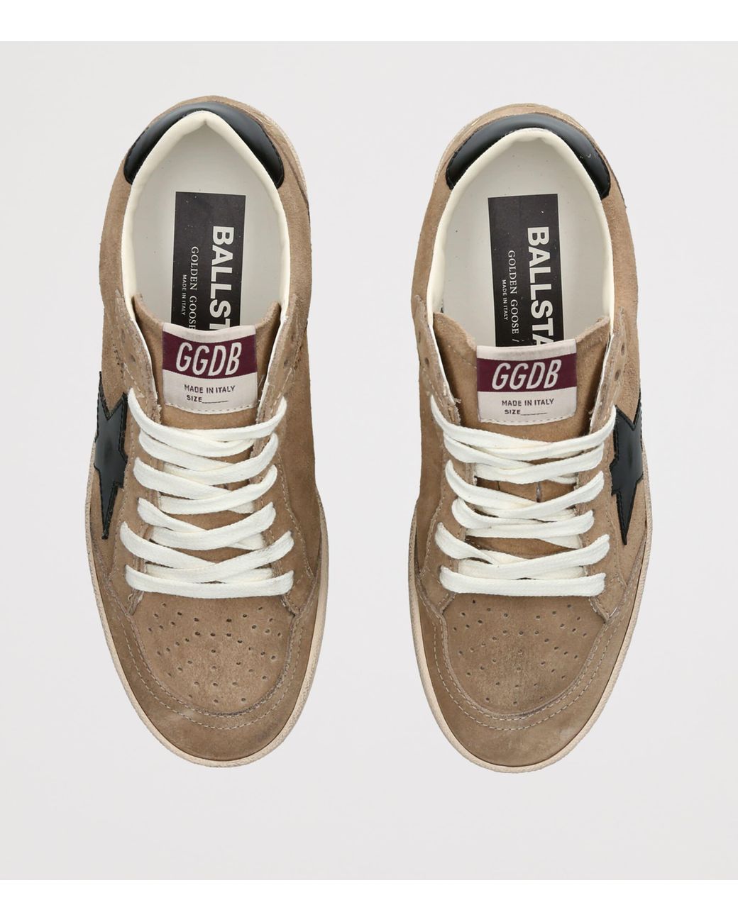 Golden Goose Deluxe Brand Brown Suede Ball Star Sneakers