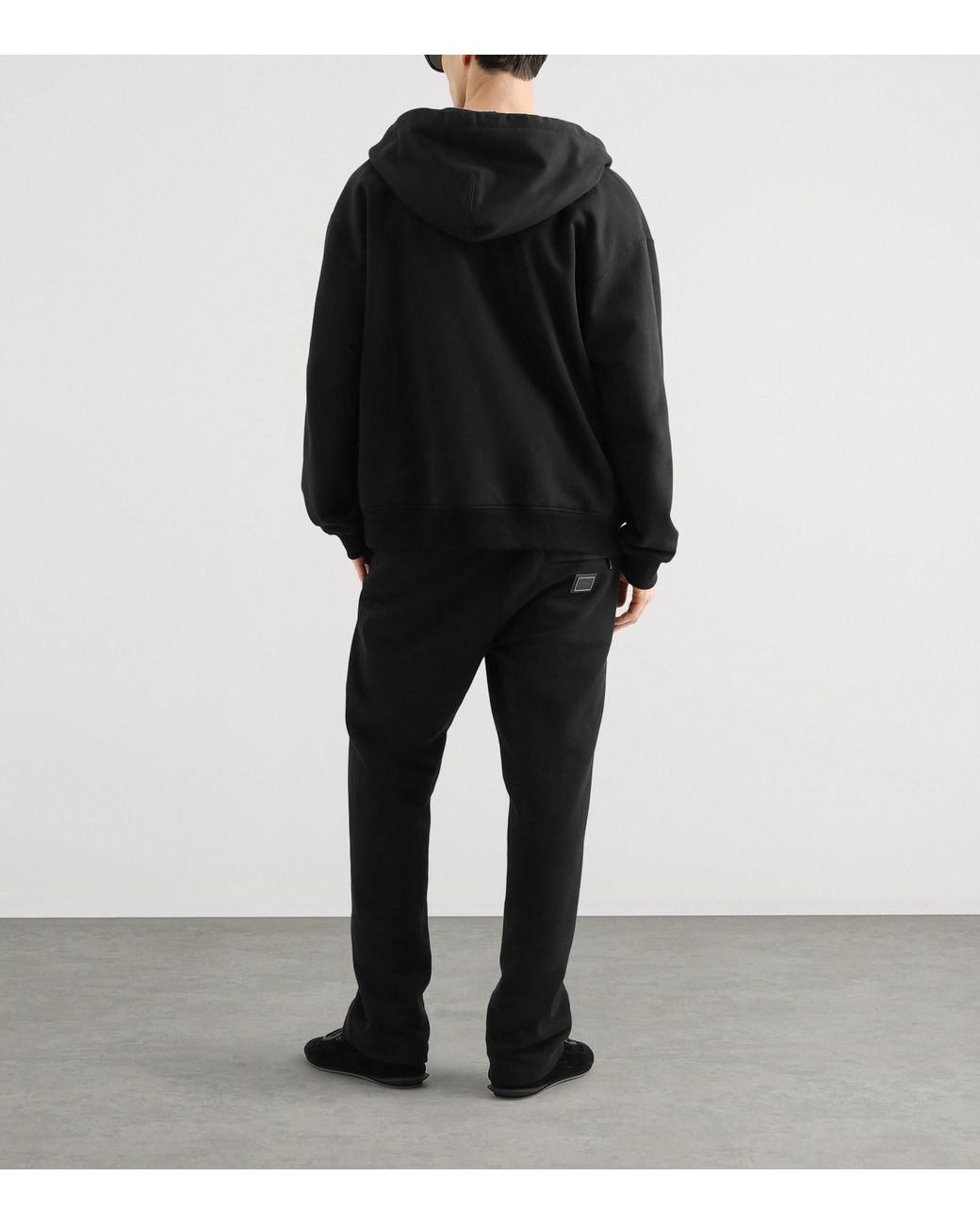 Dolce & Gabbana Black Straight Sweatpants for men