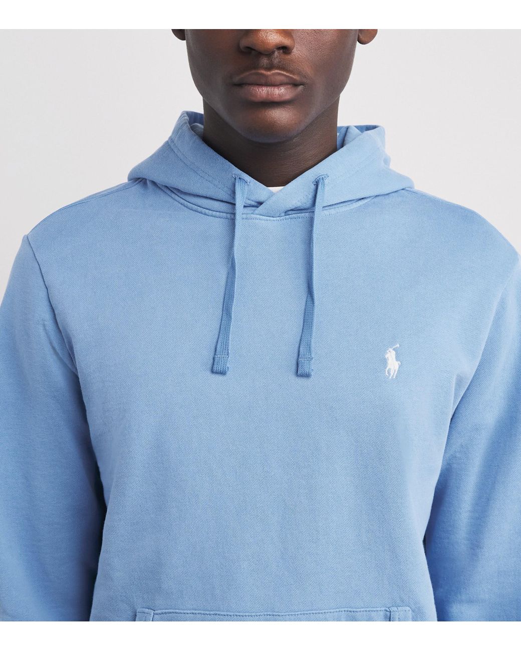 Polo Ralph Lauren Cotton Loopback Fleece Polo Pony Hoodie in Blue for ...