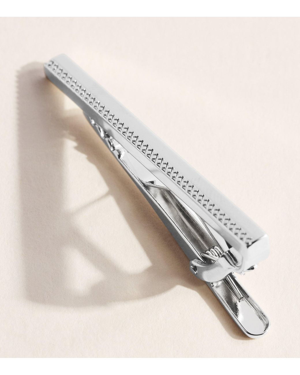 Tateossian Natural Textured Tie Clip for men