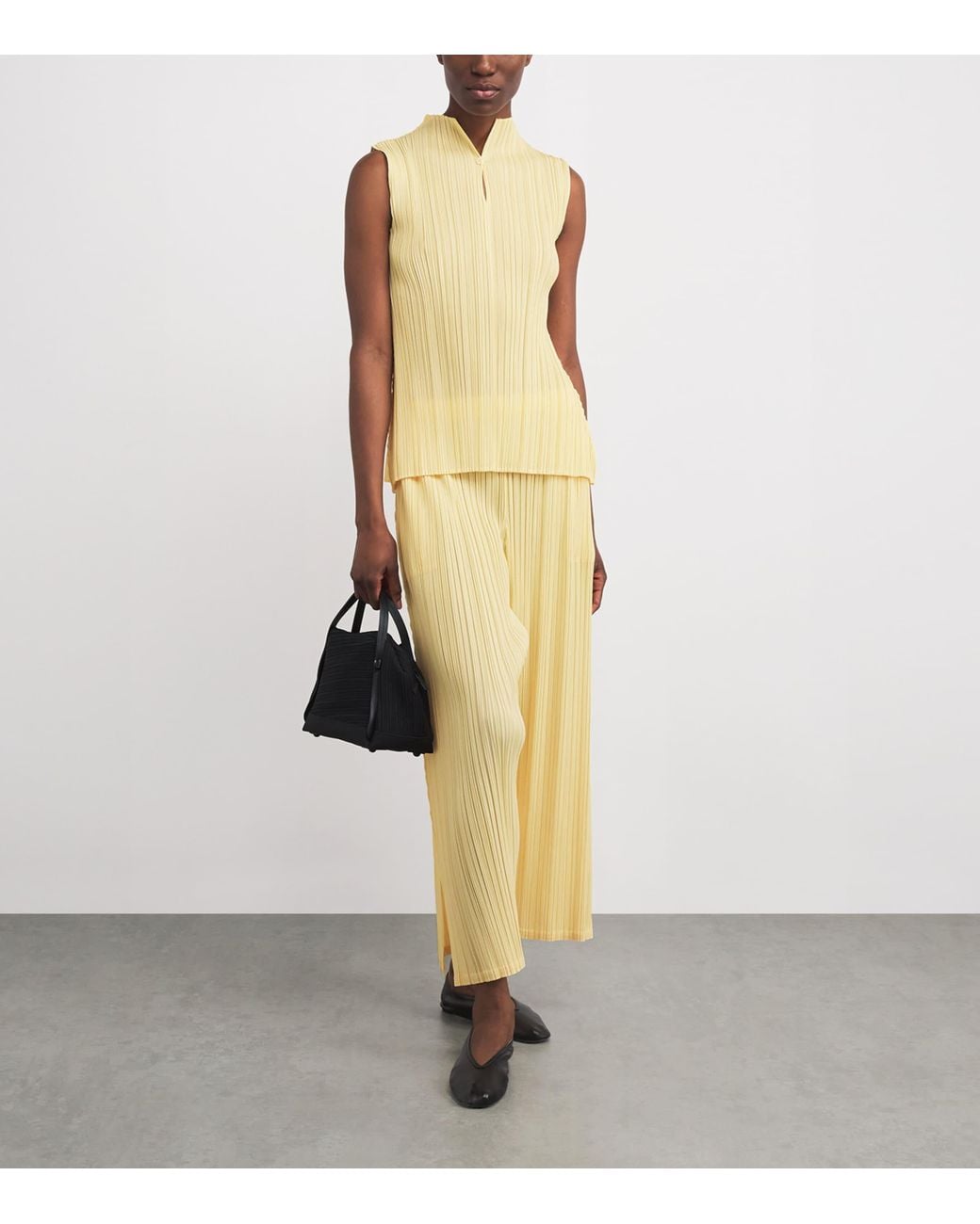 Pleats Please Issey Miyake Mellow Pleats Top in Yellow | Lyst Canada