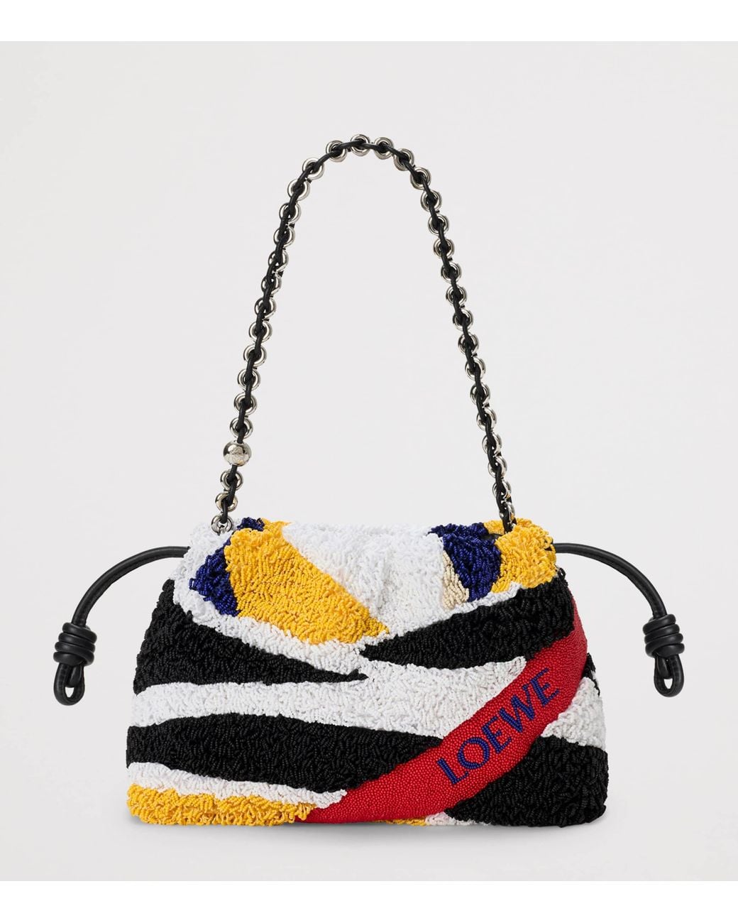 Loewe Blue Medium Bead-Embellished Flamenco Purse