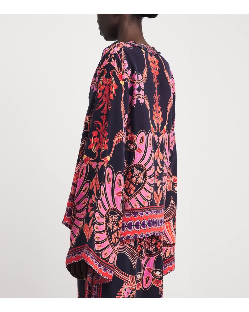 Lug Von Siga Red Printed Tess Blouse