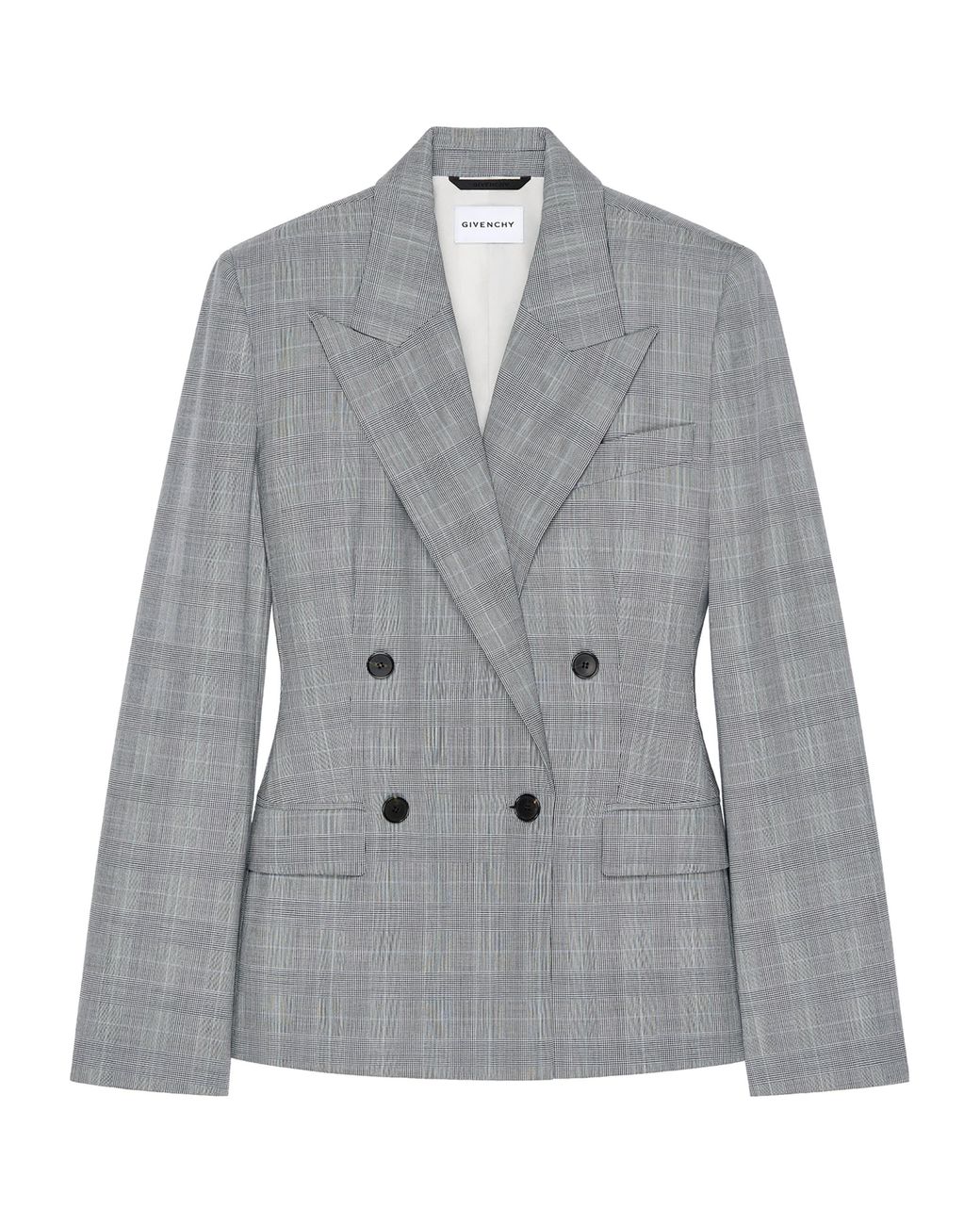 Givenchy Gray Wool Double-Breasted Blazer