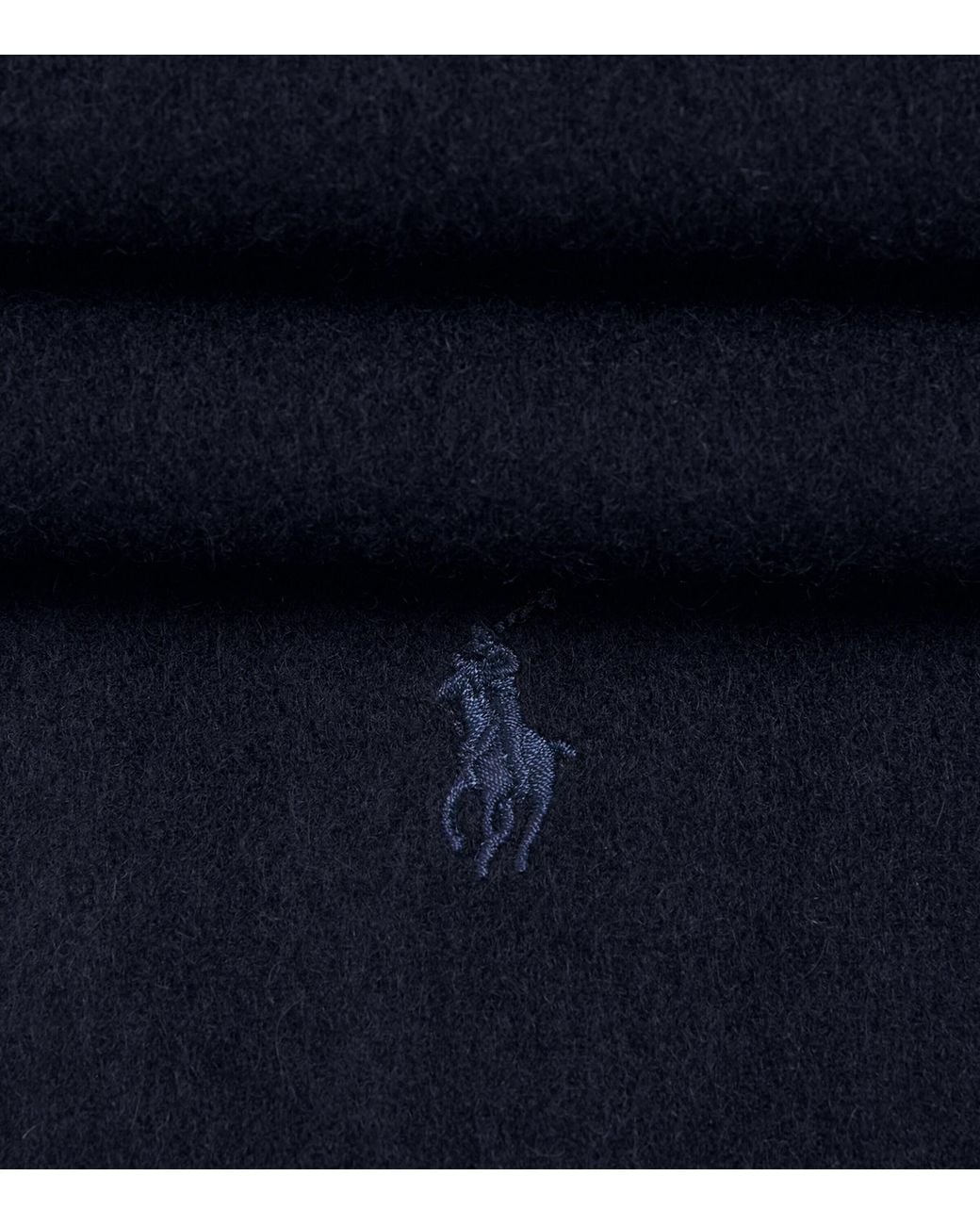 Polo Ralph Lauren Blue Cashmere Fringe Scarf for men