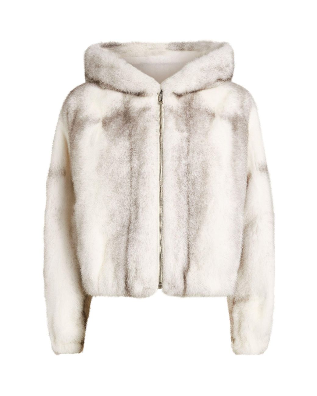 Yves Salomon Mink Fur Jacket in White | Lyst