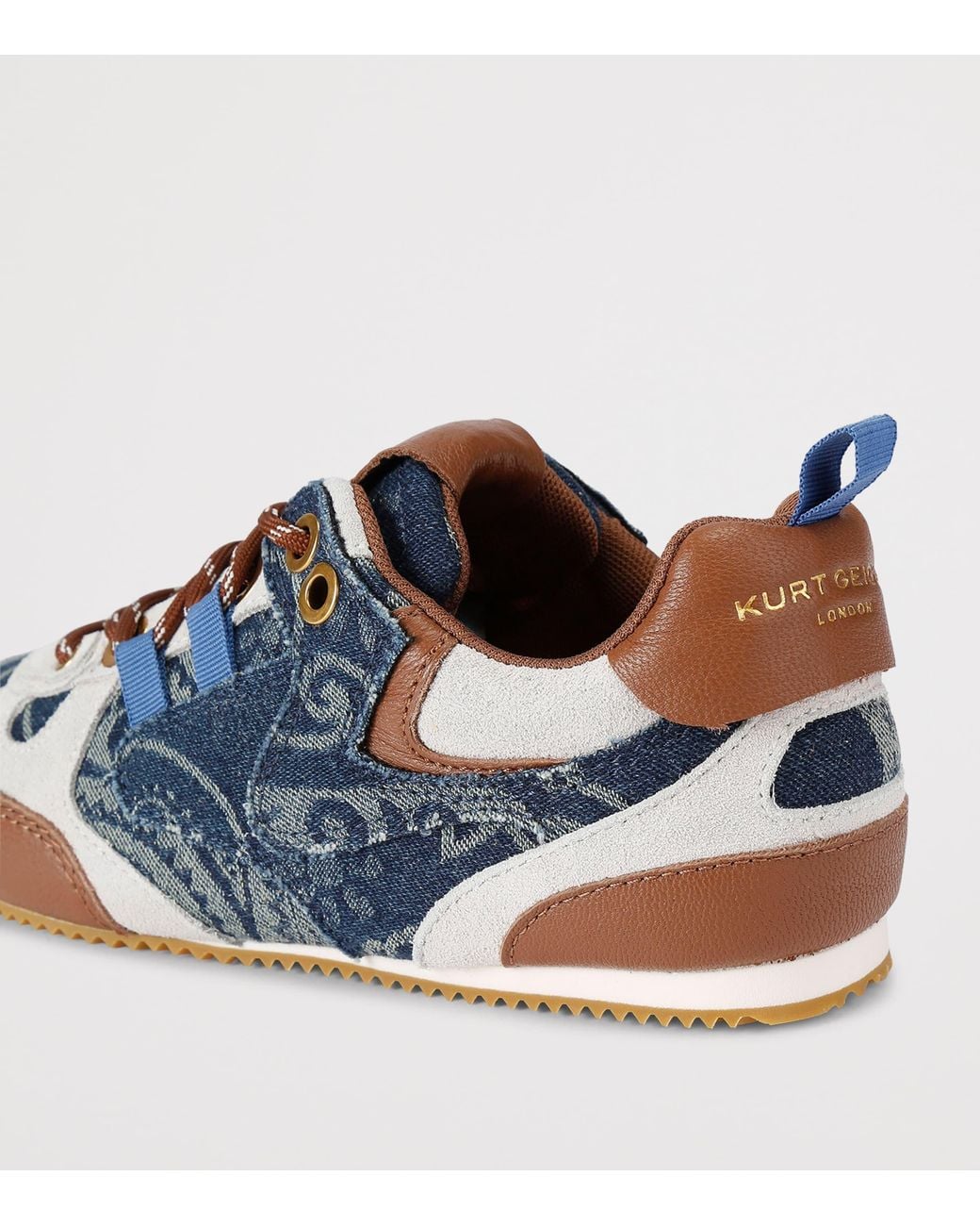 Kurt Geiger Blue Denim Slim Runner Sneakers