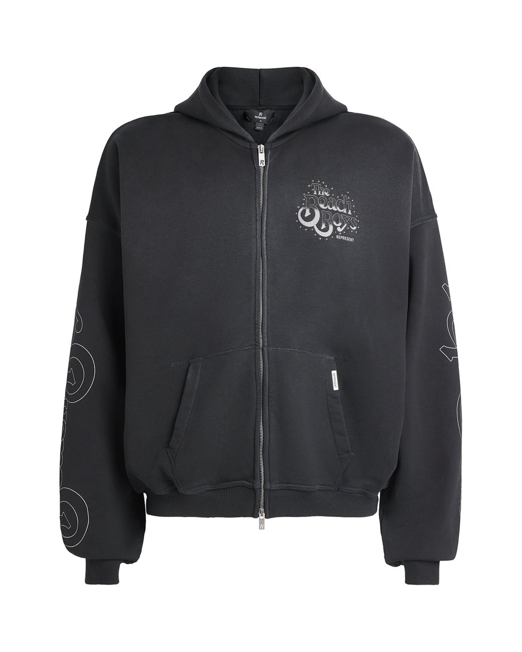 Represent Black Beach Boys Endless Summer Zip-Up Hoodie for men