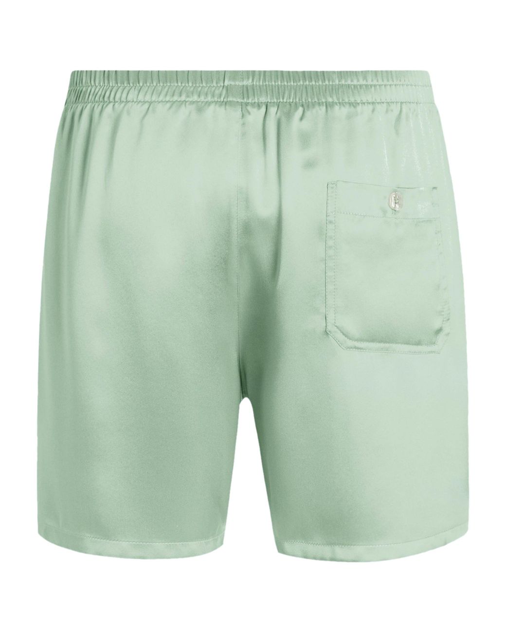 Dolce & Gabbana Green Silk Shorts for men