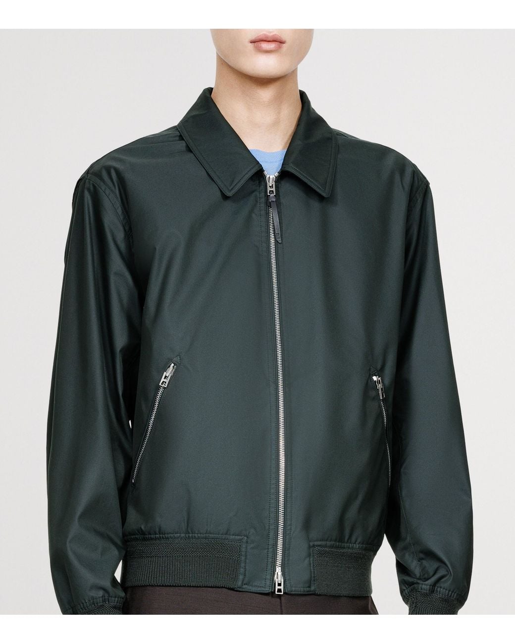 Tom Ford Green Cotton Bomber Jacket for men