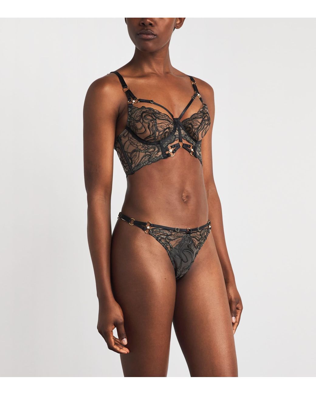 Bordelle Black Pearl Bodice Bra