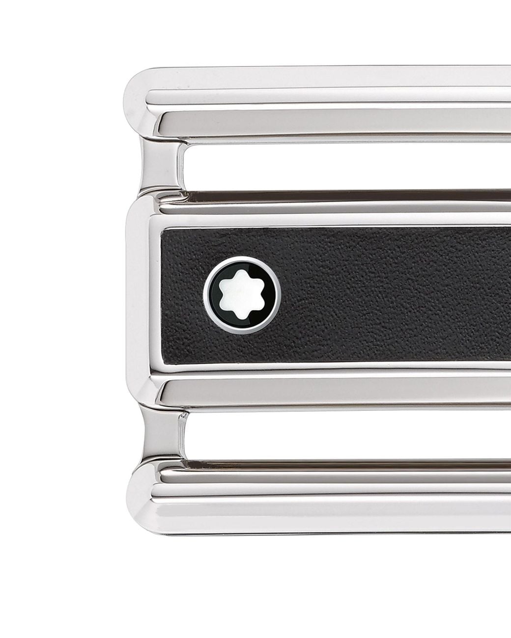 Montblanc Black Leather Reversible Belt for men