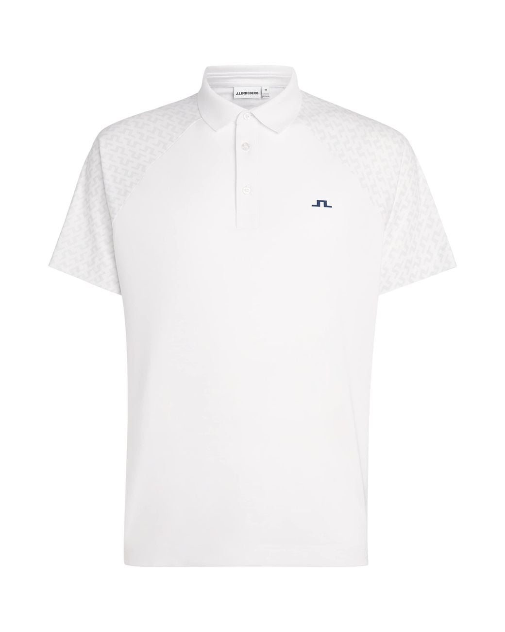 J.Lindeberg White Technical Tucker Polo Shirt for men
