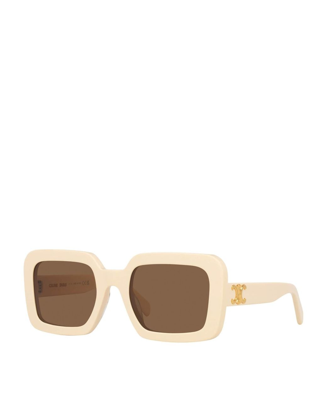 Céline Brown Oversized Square Triomphe Sunglasses