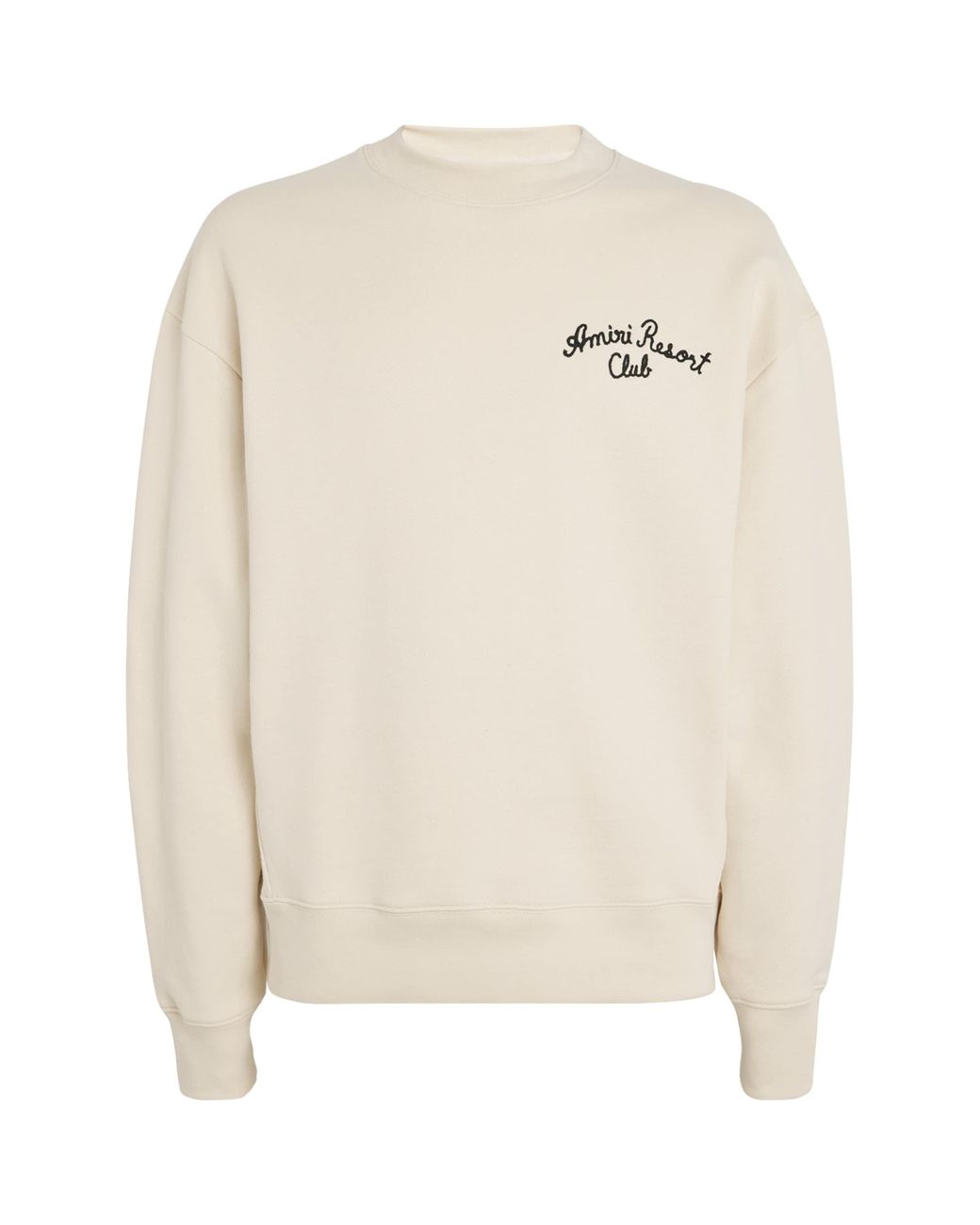 Amiri Cotton Embroidered Spirit Sweatshirt in White for Men
