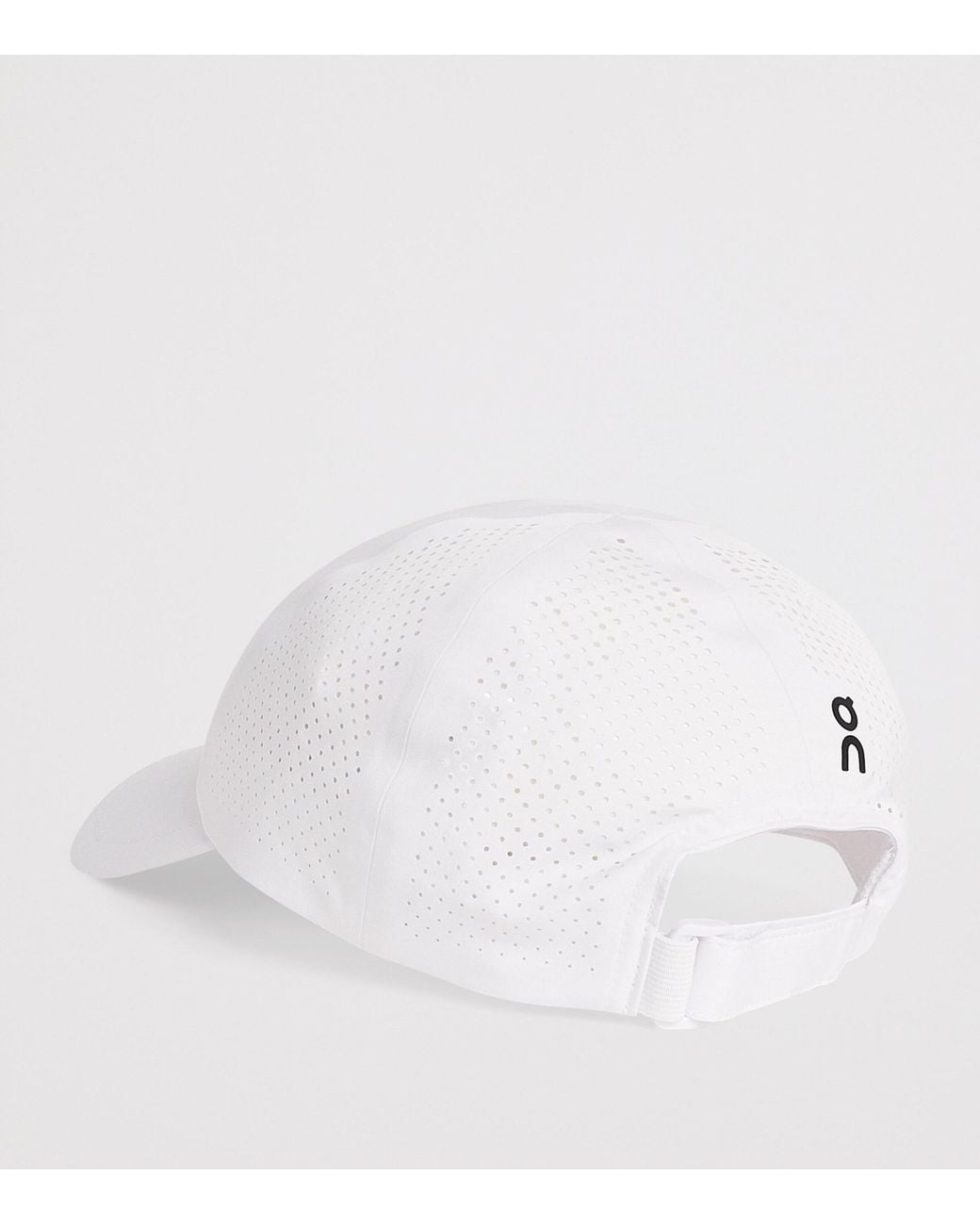 On Shoes White Perforated Court Baseball Cap for men