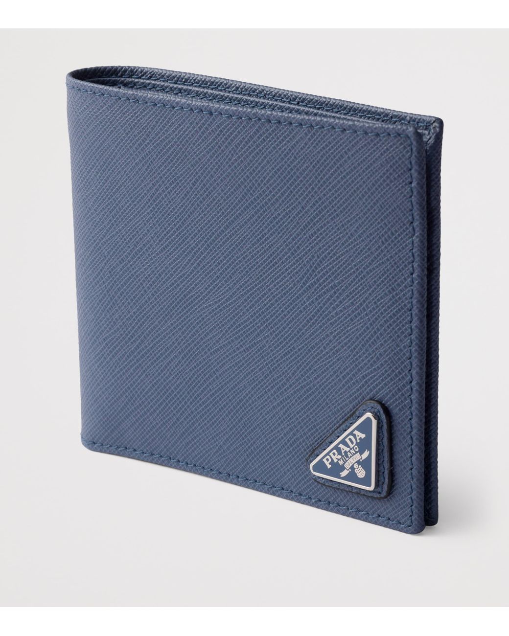 Prada Blue Saffiano Leather Wallet for men
