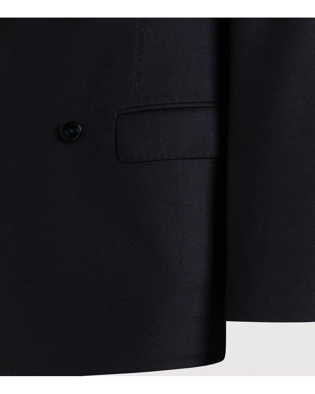 Dolce & Gabbana Black Virgin Wool Double-Breasted Blazer for men