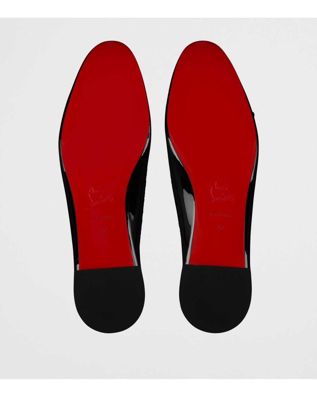 Christian Louboutin Black Sweetie Jane Patent Ballet Flats