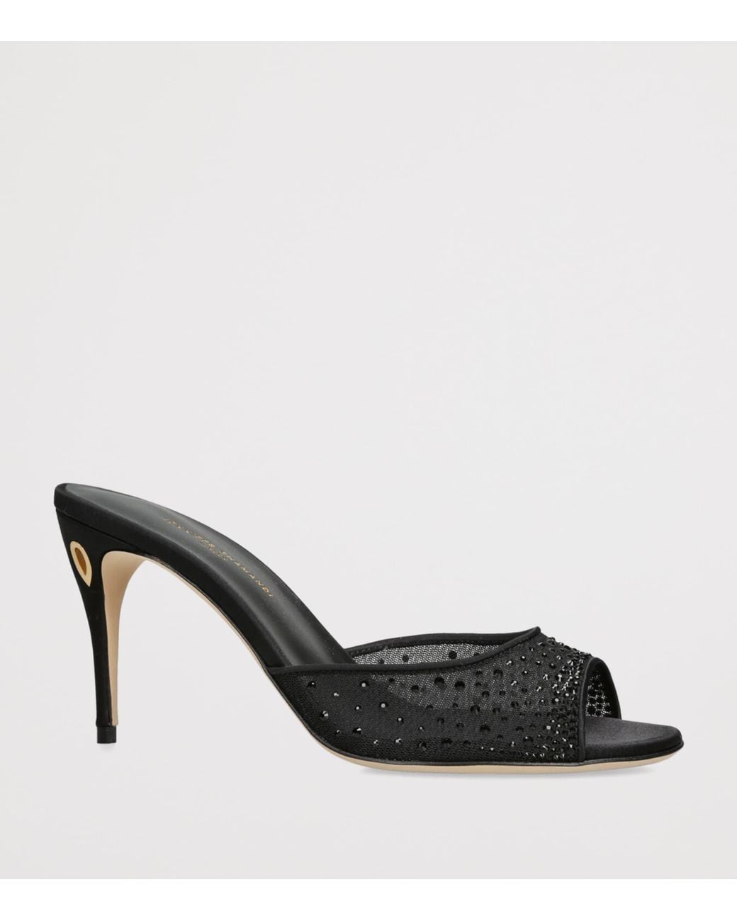 JENNIFER CHAMANDI Black Embellished Guido Mules 85