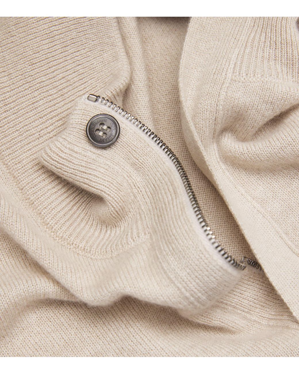 Corneliani White Cashmere High-Neck Sweater for men