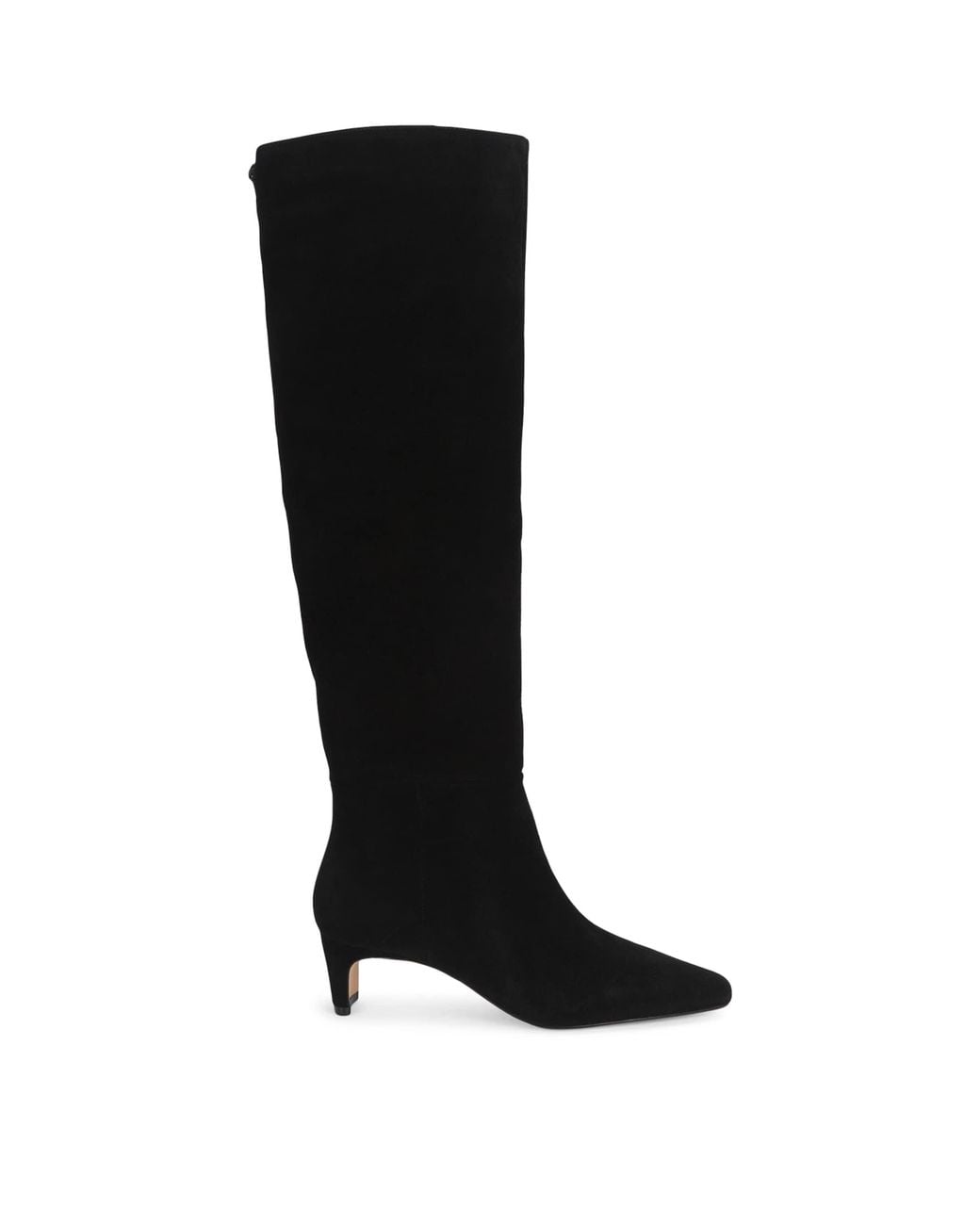 Kurt Geiger Black Suede Ascot Knee-High Boots