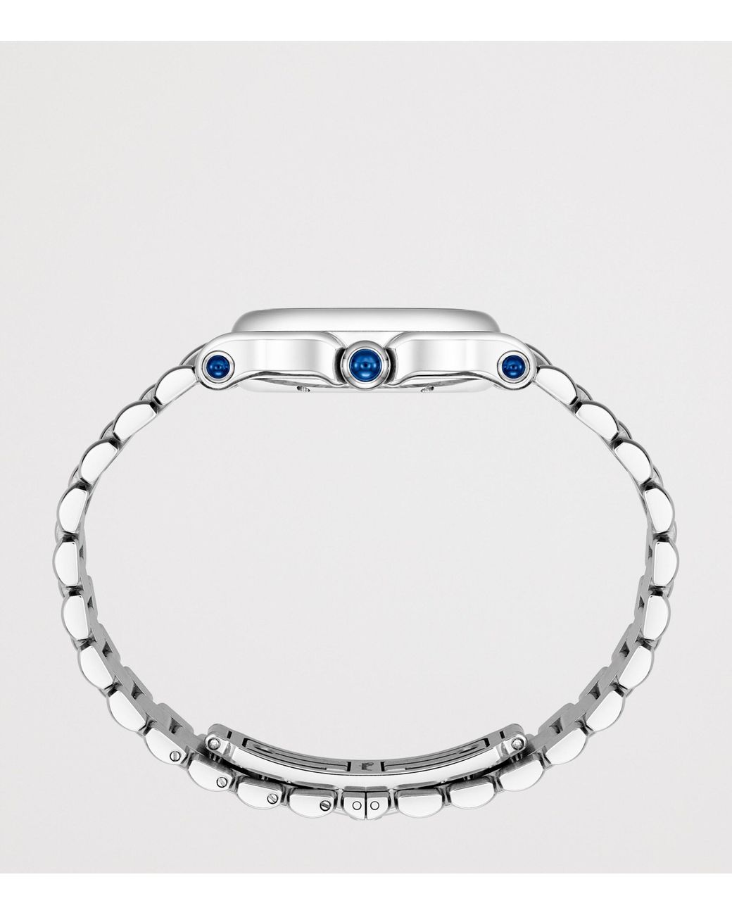 Chopard Metallic Stainless Steel And Diamond Happy Sport Watch