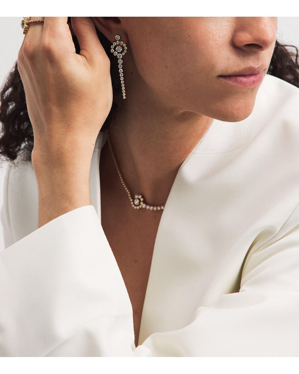 Sophie Bille Brahe Natural And Diamond Escargot De Rêve Earrings