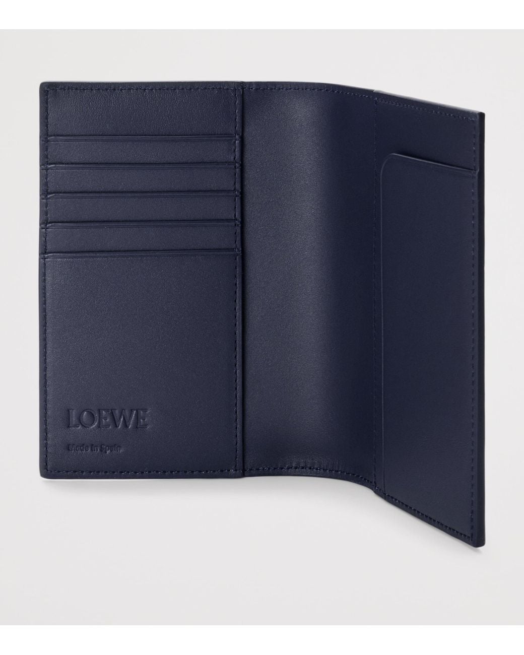 Loewe Blue Leather Anagram Passport Cover