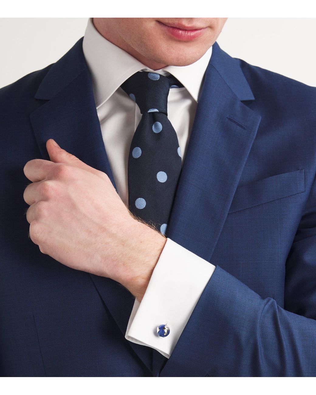 Paul Smith 青 カメオ カフリンクス paul-smith-Blue-Globe-