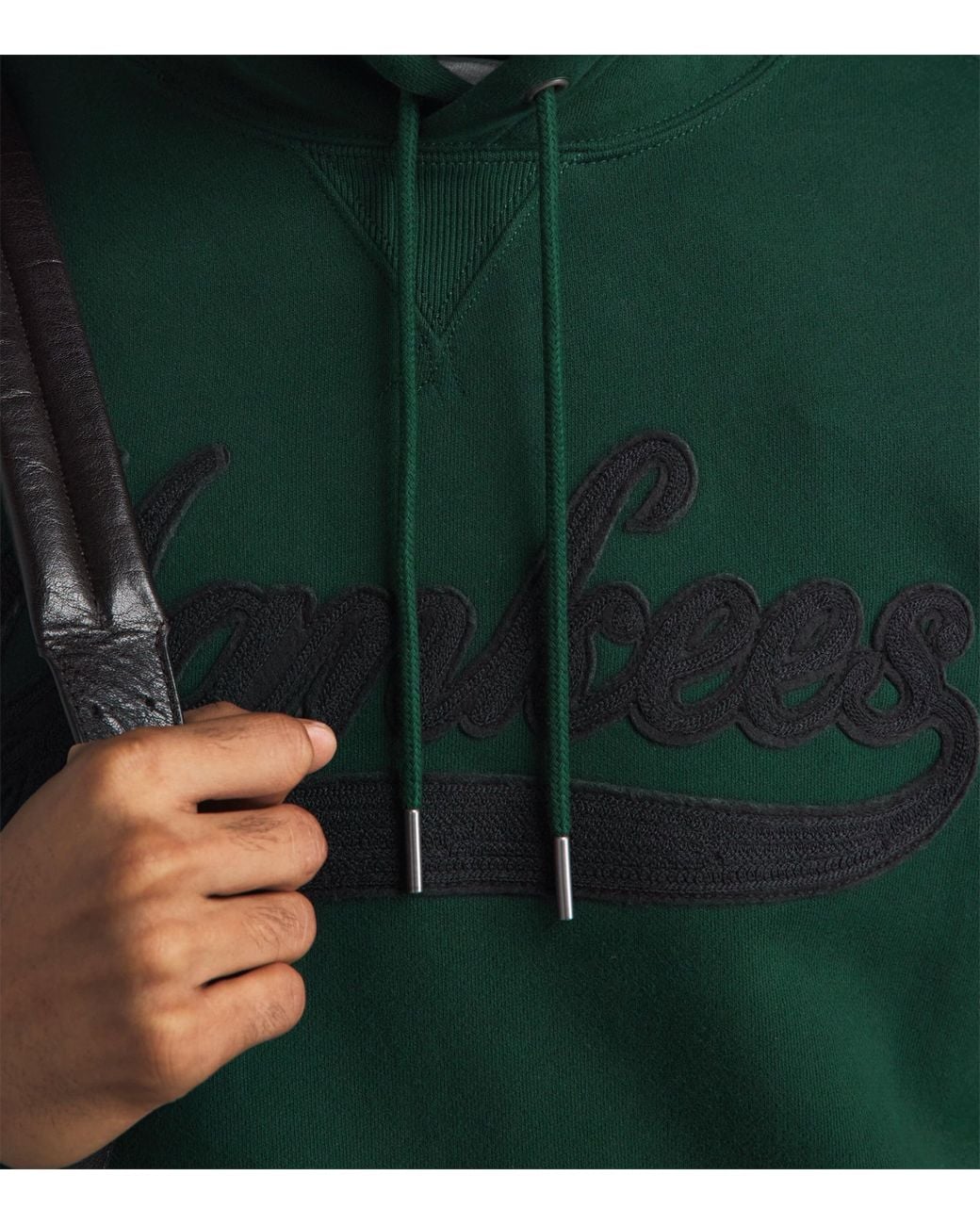 Polo Ralph Lauren Green X Yankees Logo Hoodie for men