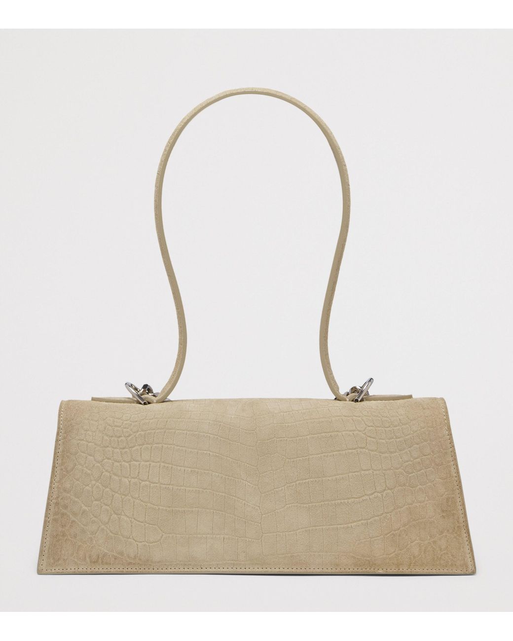 McQueen Natural Leather Jewelled Top-Handle Bag