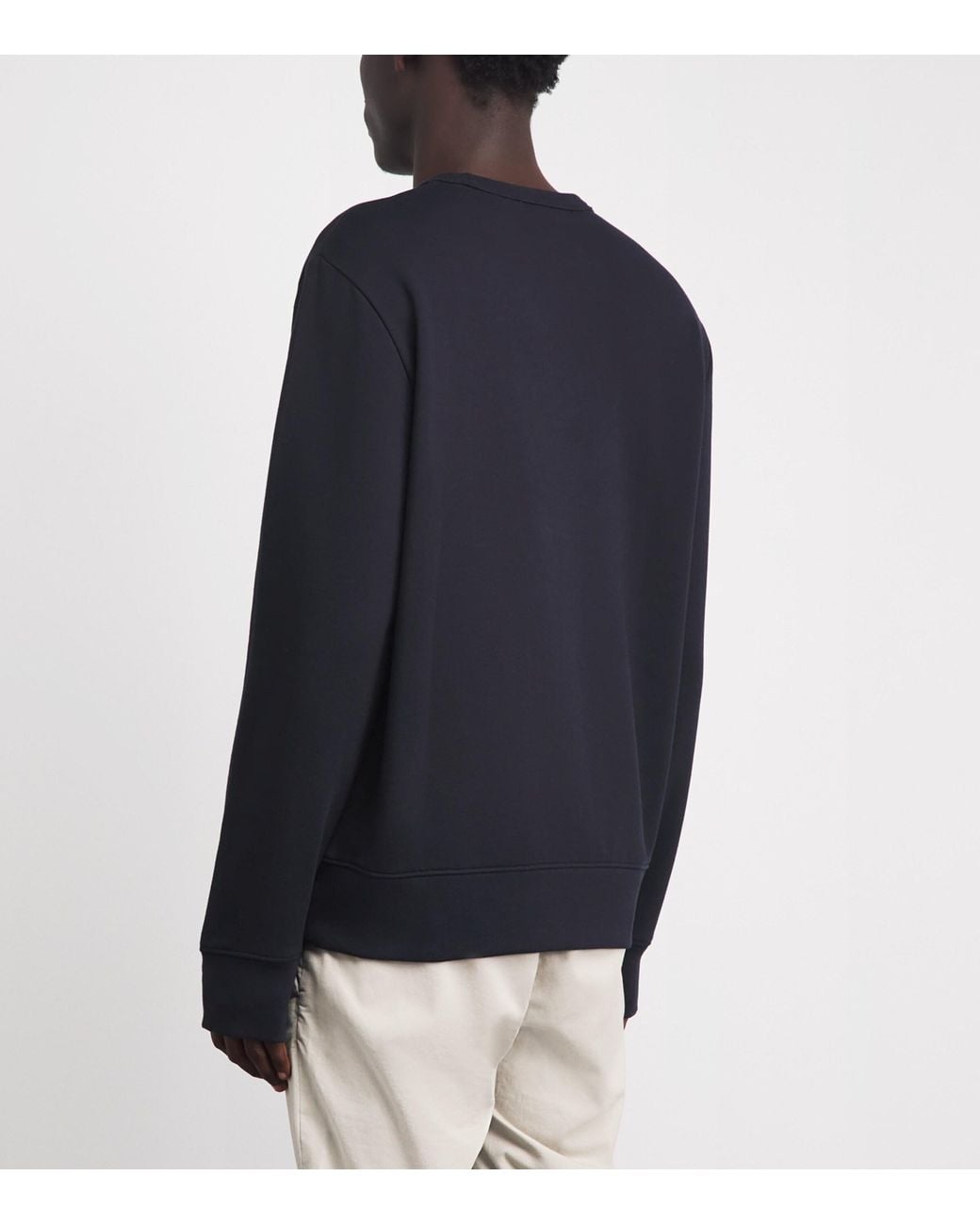 Boss Blue Cotton Sharpe Sweatshirt for men