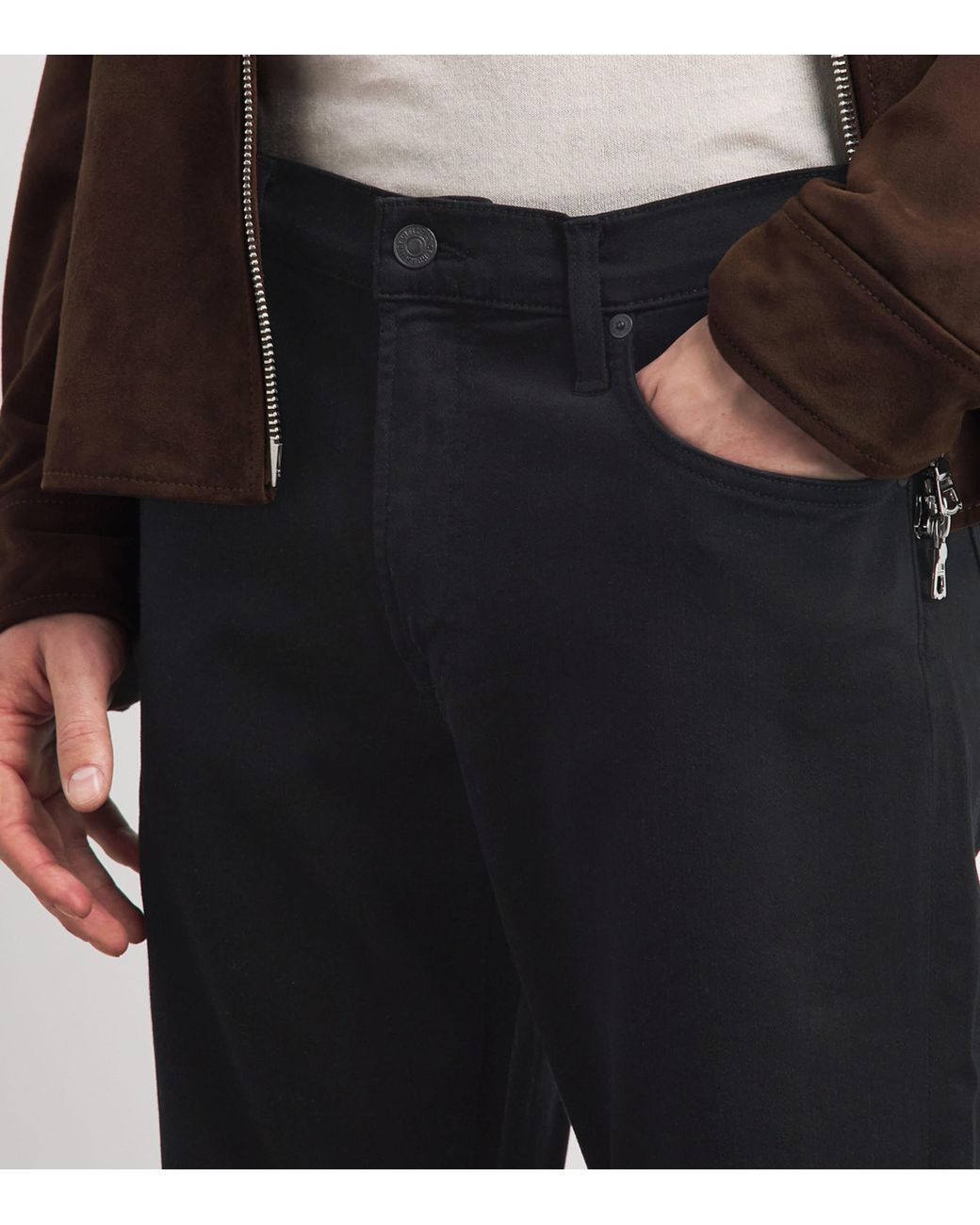 Citizens of Humanity Black Gage Straight Jeans for men