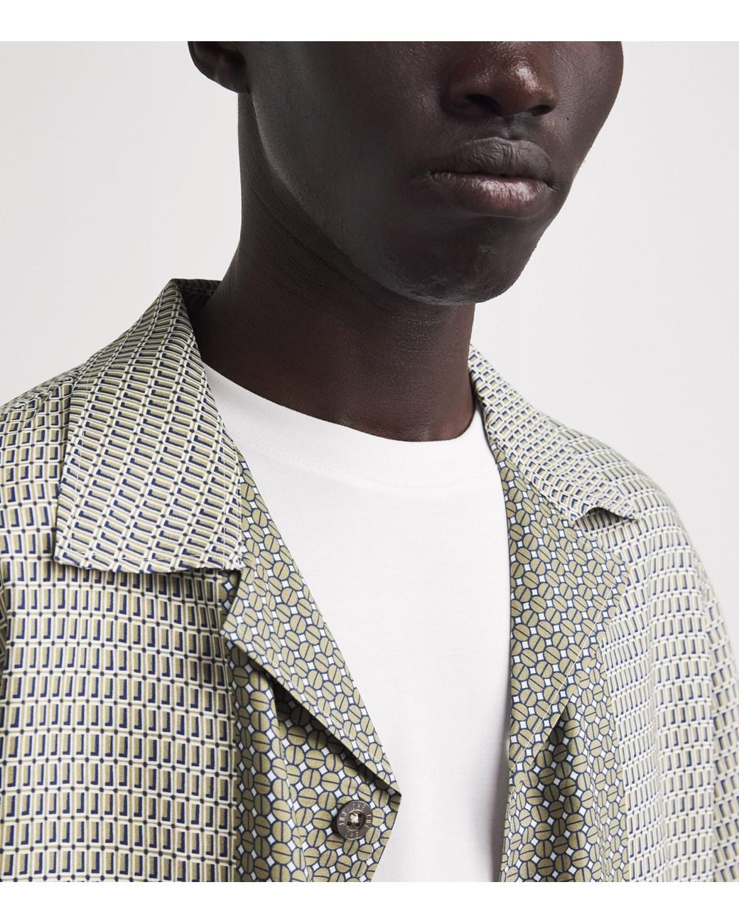 CHE White Stretch-Modal T-Shirt for men
