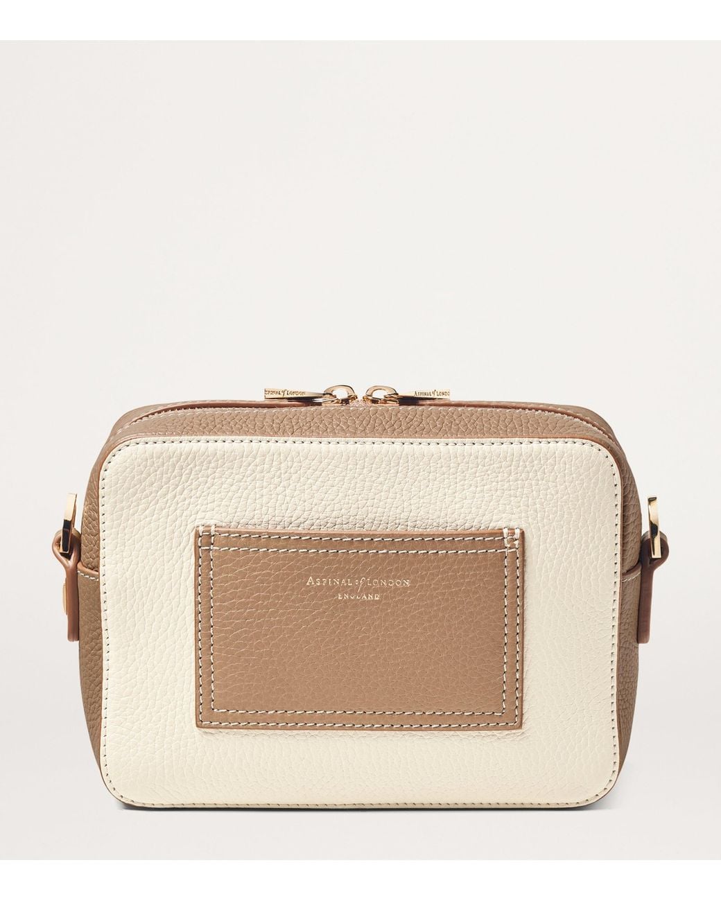 Aspinal Brown Leather 'A' Camera Bag