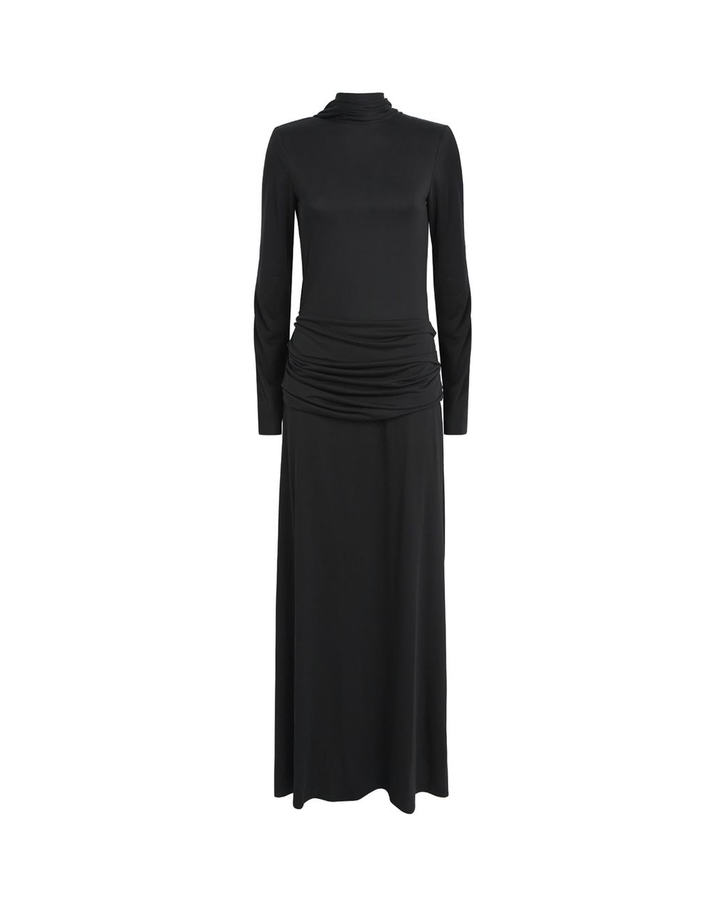 Voranida Black High-Neck Mols Maxi Dress