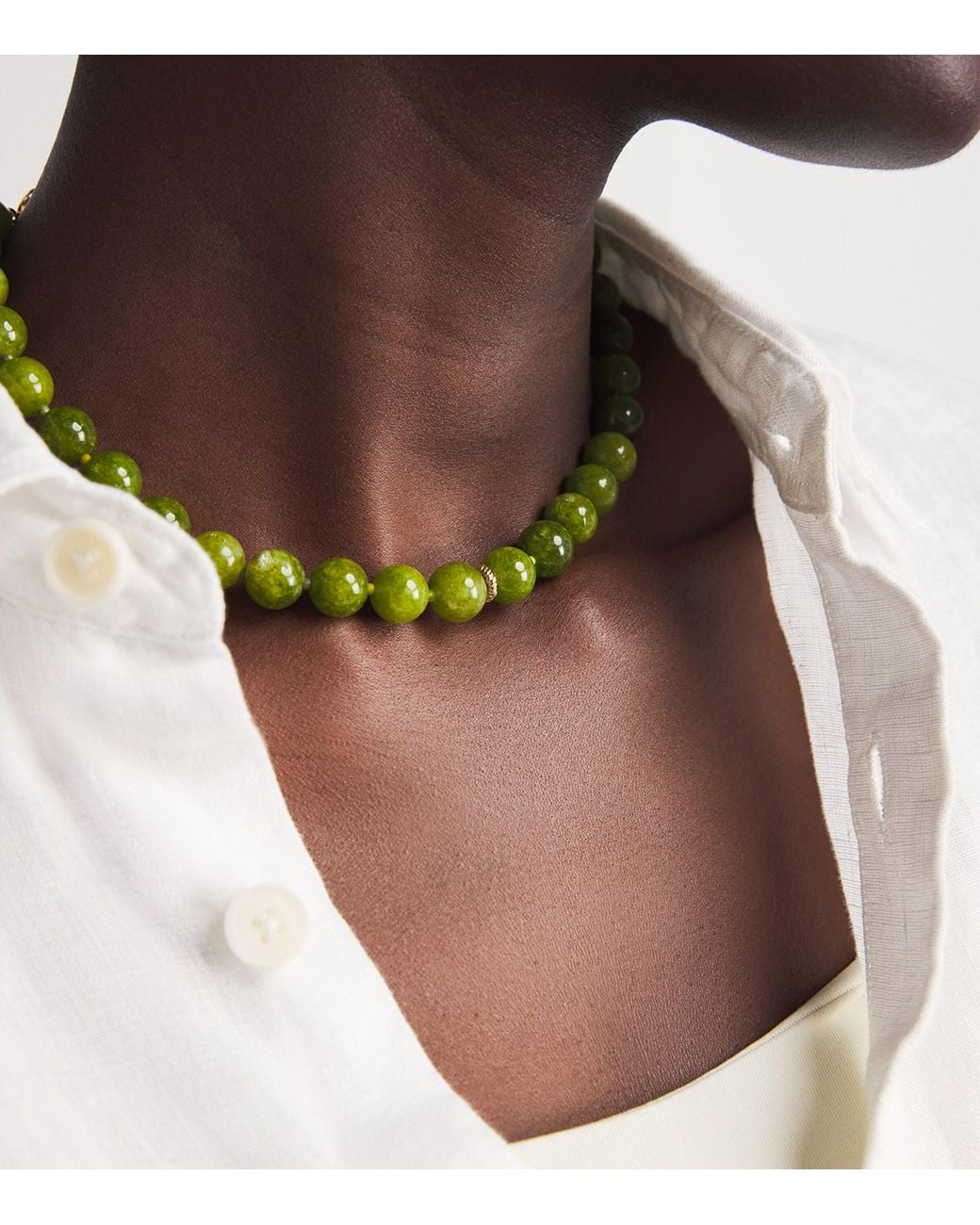Anni Lu Plated Beaded Ball Necklace in Metallic | Lyst